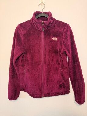 The North Face Burgundy Plush Fleece Jacket